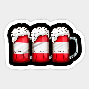 Beer Austria Flag - Craft Beer Drinking Gift Sticker